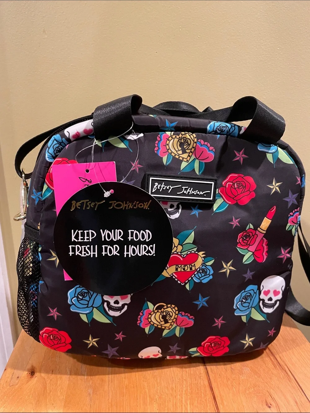 Betsey Johnson Dia de Los Muertos Insulated Lunch Tote NWT